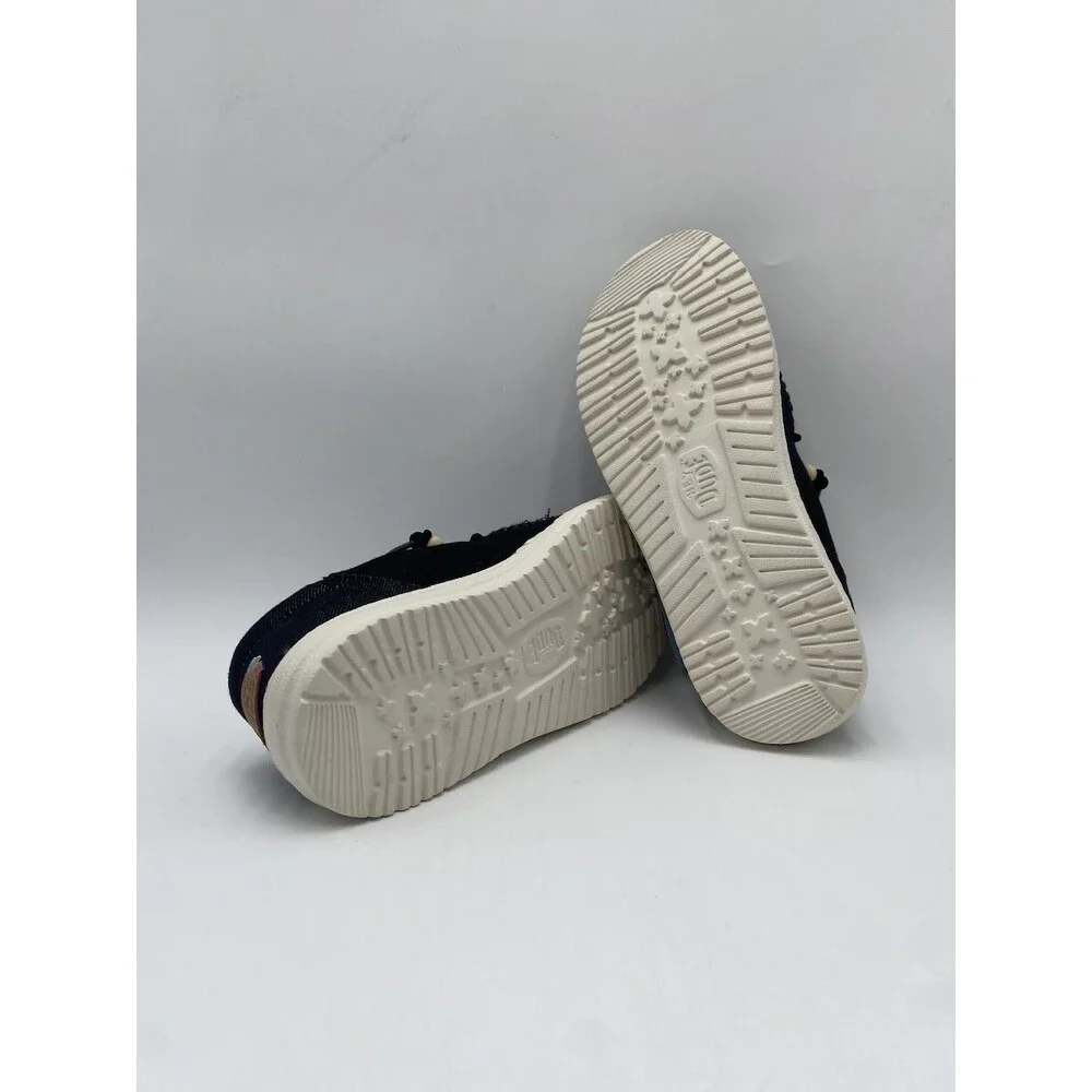 Hey Dude WENDY FUNK CRAFTED TWEED Women's NEW Casual Shoes Black Multiple Sizes